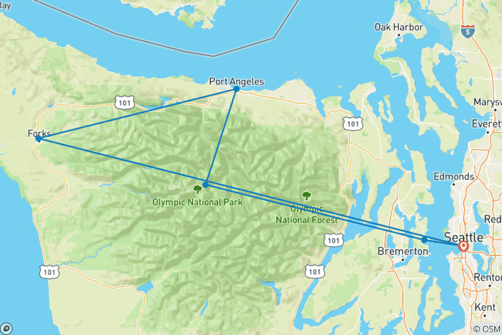 Carte du circuit Parc national olympique et sentier de la découverte Circuit multisport