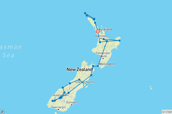 Mapa de Magia de Nueva Zelanda