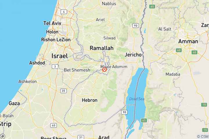 Map of Charming Jerusalem Tour - 3 Days