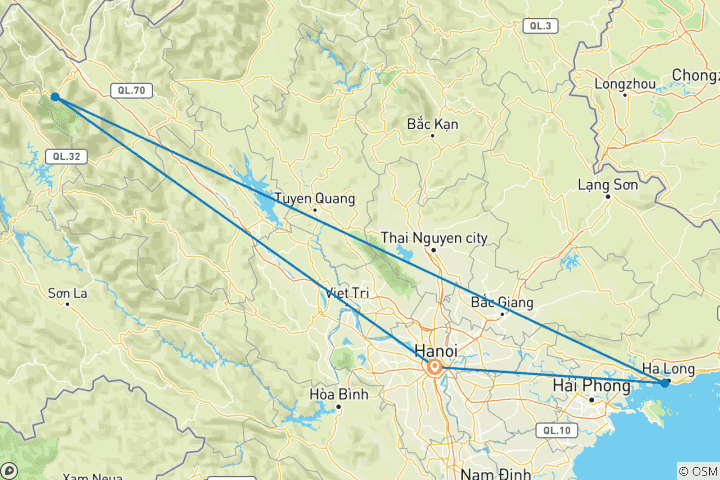 Carte du circuit Le Vietnam dans vos yeux - 7 jours d'expériences originales