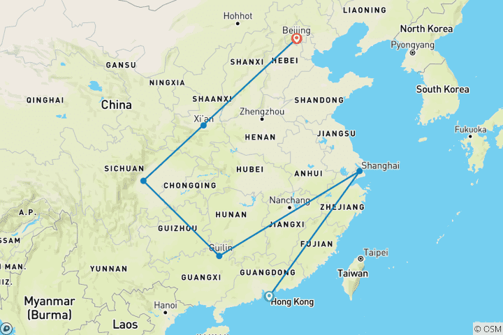 Carte du circuit Fête du printemps