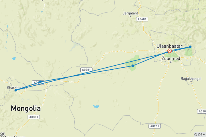 Kaart van Culturele rondreis 6D/5N