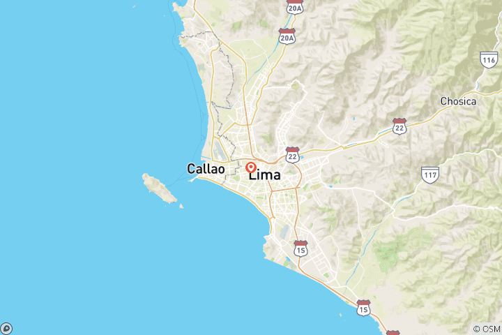 Carte du circuit Explorez les merveilles de Lima : visite de la ville
