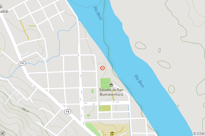Carte du circuit Aventure en Amazonie bolivienne et dans la pampa 4J/3N (de Rurrenabaque)