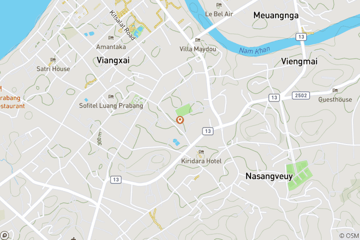 Carte du circuit Patrimoine mondial de Luang Prabang