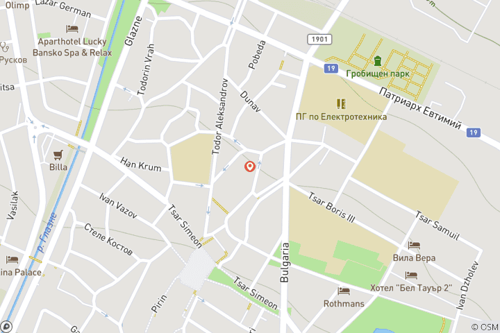 Carte du circuit Escapade hivernale à Bansko 5 jours