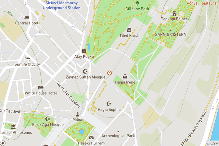 Mapa de Paquete Estambul 5 días al mejor precio