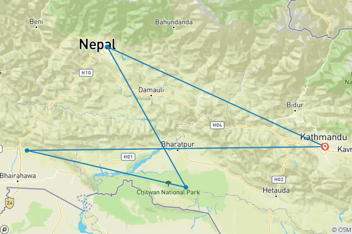 Karte von Studienreise - 9 Tage