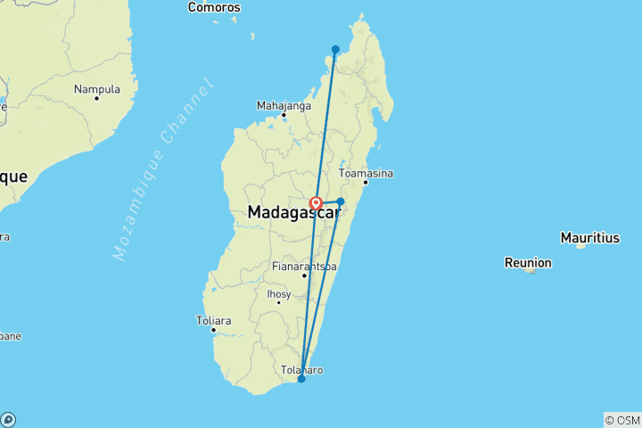 Karte von Lemuren-Treffen