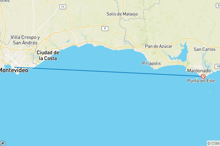 Carte du circuit Uruguay : Punta del Este Express - 3 jours