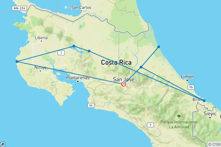 Karte von From the Atlantic to the Pacific