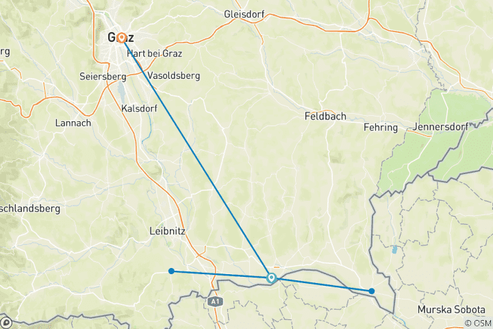 Karte von Sternfahrt Geheimtipp Südsteiermark (7 Tage)