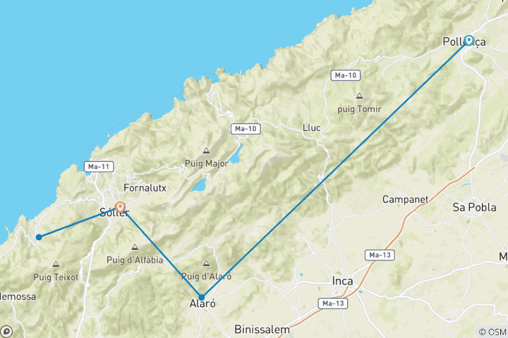 Map of Hike Mallorca with Charm in 7 Days