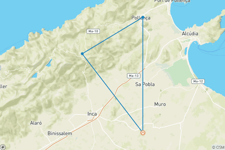 Karte von Das Herzstück des GR 221 erwandern (5 Tage)