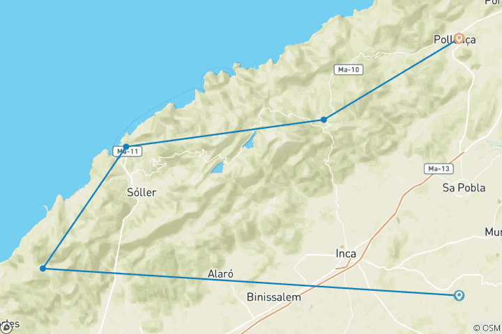 Map of Best of GR 221 - Hiking with hotel comfort (8 days)
