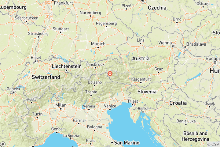 Carte du circuit Parc national des Hohe Tauern - découvrir les chemins cachés (7 jours)