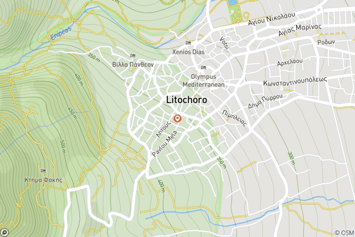 Karte von Griechenland - Olymp, der Sitz der Götter (4 Tage)