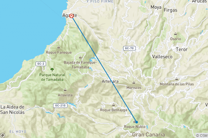 Map of Hike Gran Canaria