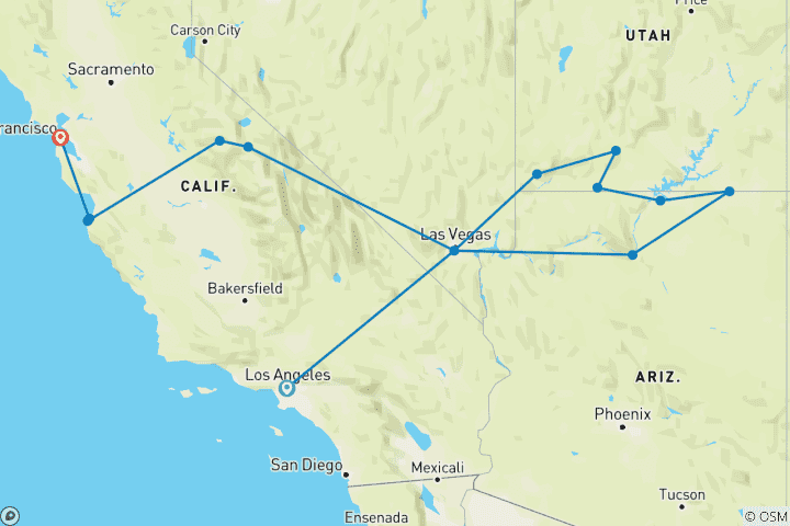 Map of Western Wonders - Los Angeles Downtown