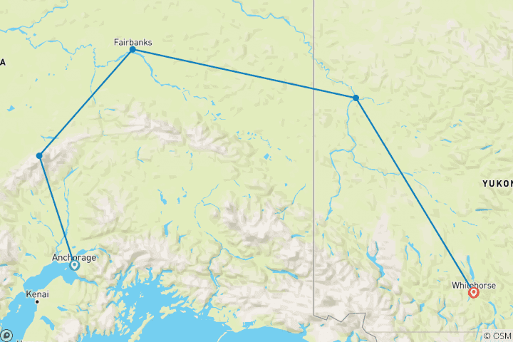 Karte von Highlights des Nordens (9 Tage)