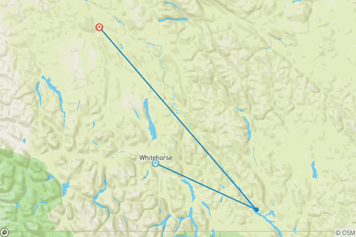 Carte du circuit Excursion en canoë Spirit of the Yukon - Teslin River (11 jours)