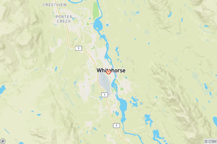 Carte du circuit Excursion classique en canoë - Le fleuve Yukon du lac Laberge à Carmacks (8 jours)