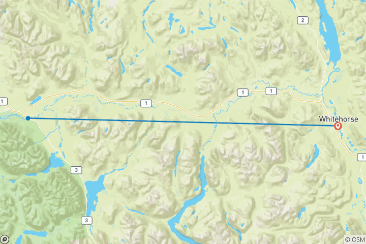 Karte von White Fang - Skidoo Aktiv Programm (5 Tage)