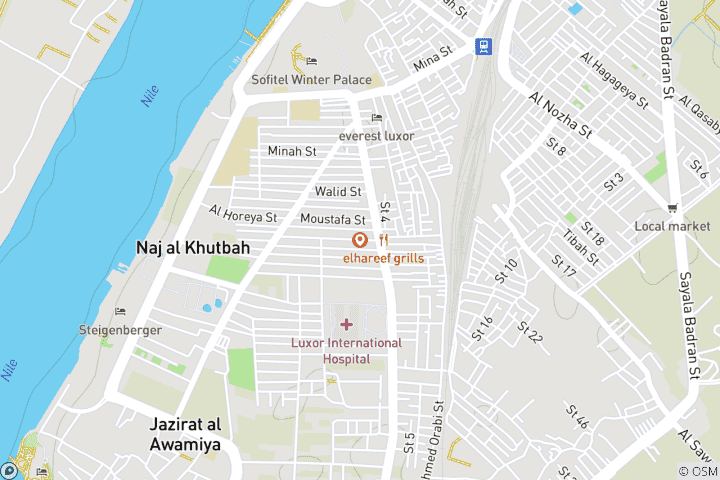 Kaart van Felucca tocht varend op de Nijl in luxor