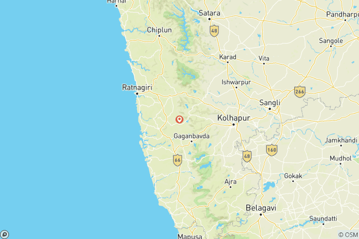 Karte von Serene Goa Escape - 6 Tage pure Entspannung