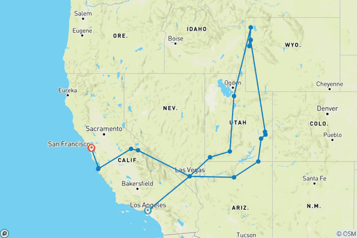Map of National Park Discovery - Los Angeles Downtown
