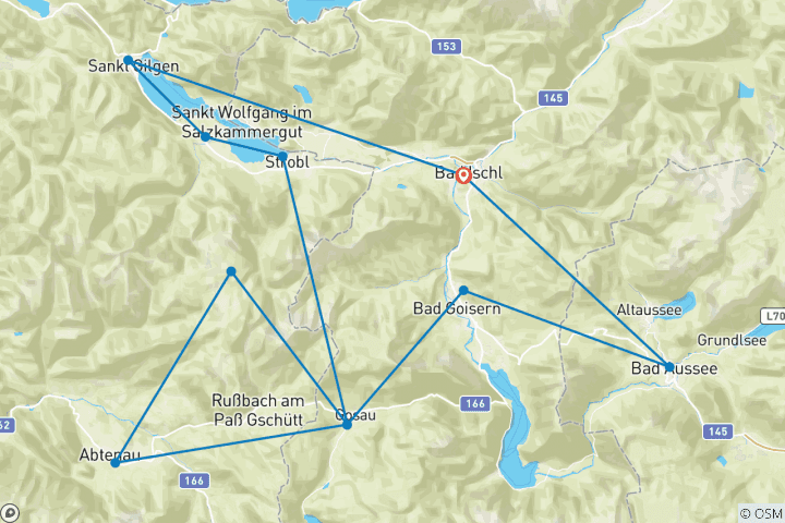 Map of SeeMountains E-Trail - Tour 1 (4 days)