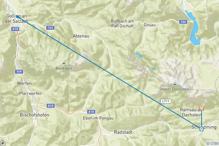 Map of Schladminger Tauern-High-Altitude-Trail (7 days)