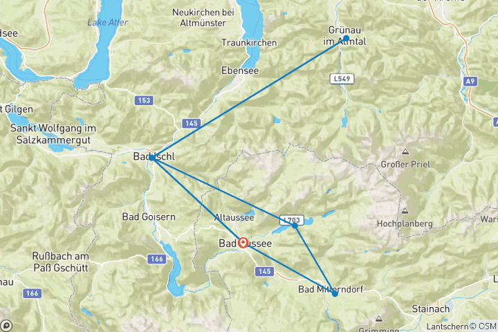 Carte du circuit BergeSeen E-Trail - Tour 3 (6 jours)