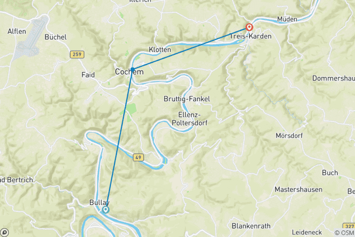 Map of Best of Moselsteig 5 Tage (5 Tage)