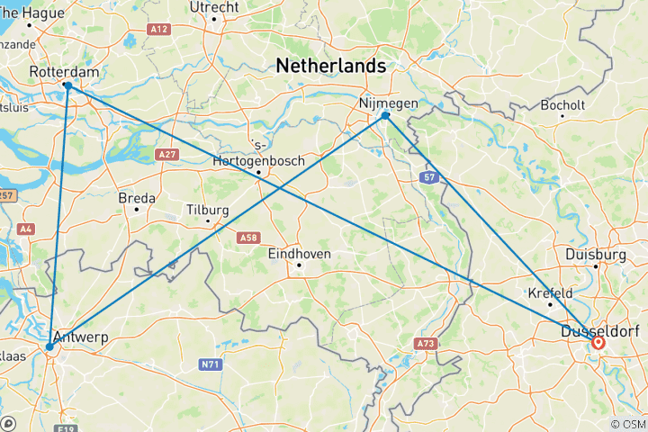 Karte von MS SE-Manon - Winterzauber in Holland und Belgien (5 Tage)