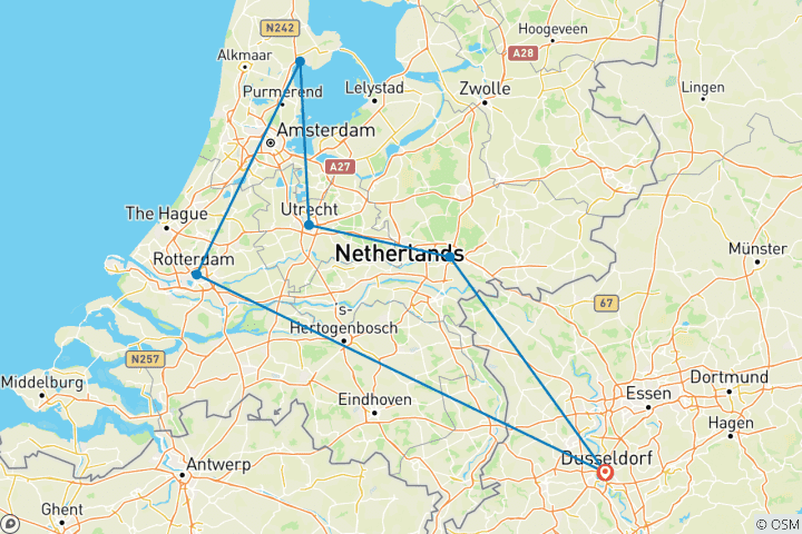 Karte von MS SE-Manon - Zauberhaftes Weihnachten in Holland (6 Tage)