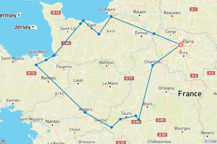 Mapa de La Belle France 2023