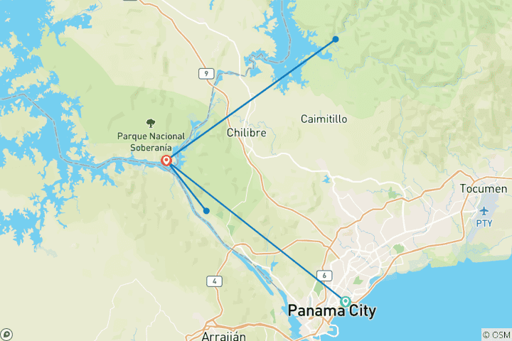 Map of Independent Panama