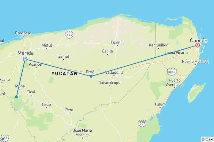 Map of Merida City Break - 4 Days