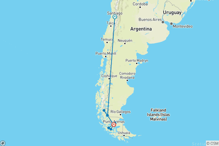 Karte von Wale und Pumas hautnah erleben