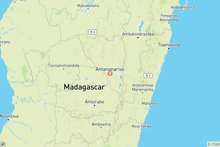 Carte du circuit Circuit faune et flore de Madagascar 14J/13N - Confort