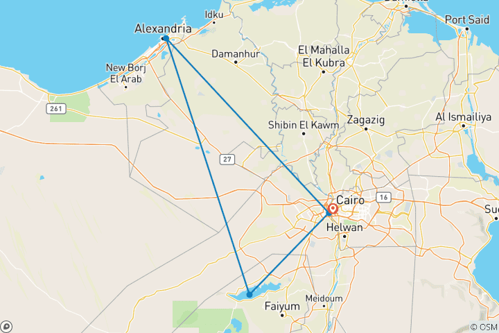 Mapa de Explora la Historia de Egipto: Un Asombroso Recorrido Cultural de 5 Días