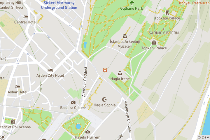 Map of 4 Days Istanbul Highlights