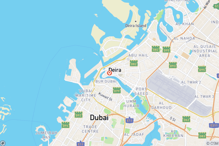 Kaart van Luxe rondreis Dubai - 6 nachten & 7 dagen