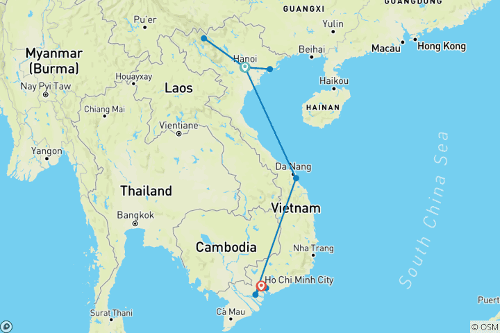 Kaart van Vietnam Cultuur&het lokale leven in de diepte