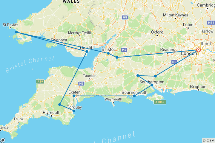Map of Taste of South England and Wales