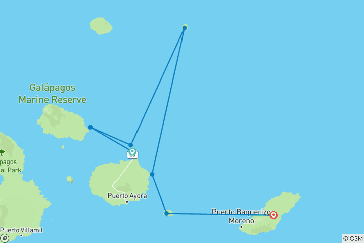 Mapa de Marinero Primera Clase Catamarán 5 Días