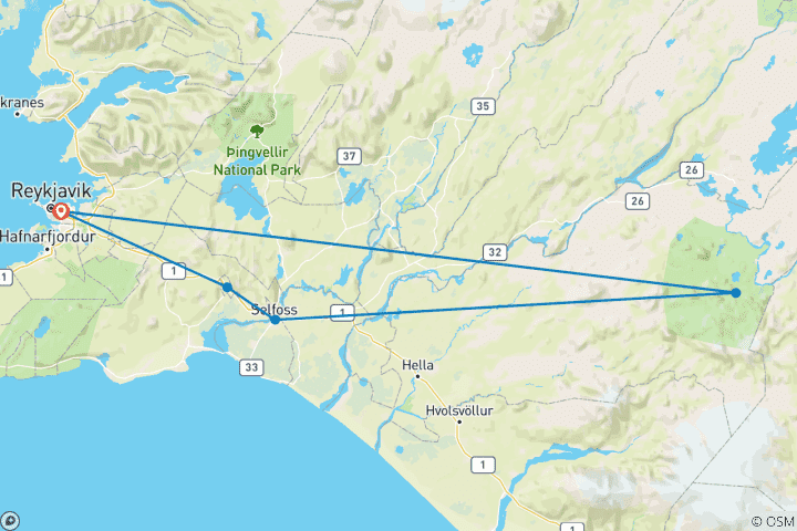 Map of Landmannalaugar - Off the Beaten Path in Fjallabak Nature Reserve