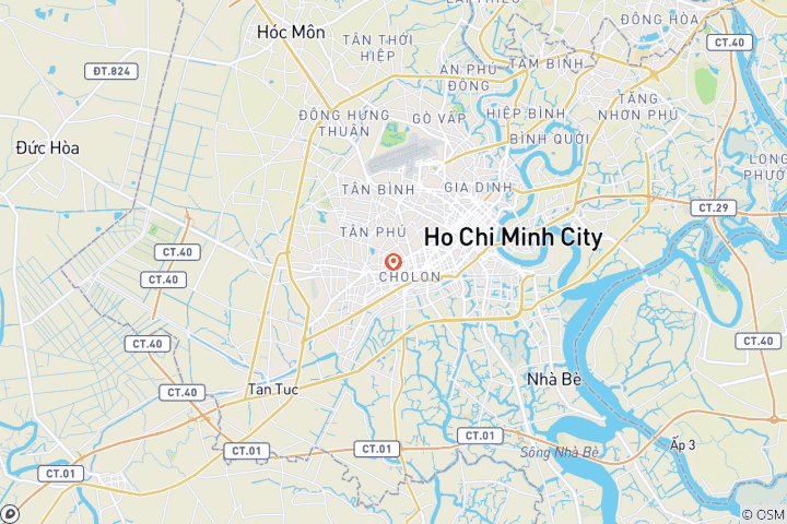 Carte du circuit Excursion d'une journée à Ho Chi Minh Ville - Tous les points forts - Déjeuner