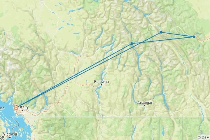 Karte von Rockies Herbst & Frühling Explorer